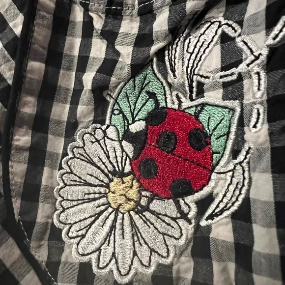 Hell Bunny Gingham Circle Skirt - Picture 2 of 2